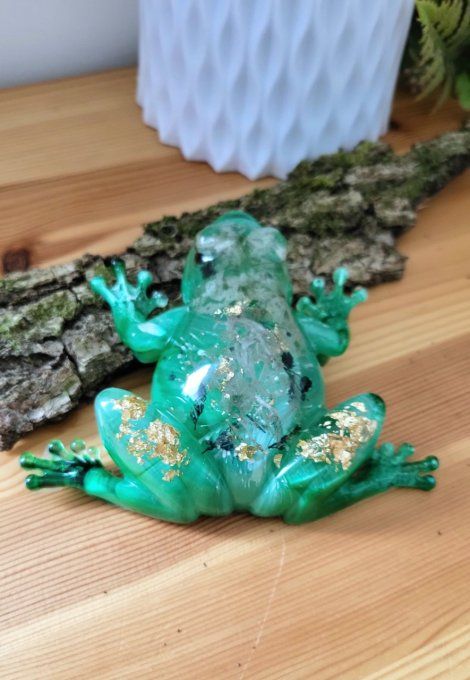 Grenouille en résine époxy